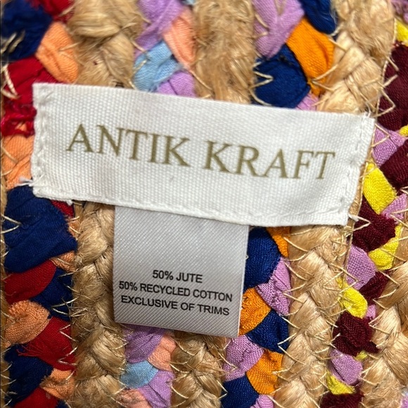 Beautiful!!! Antik Kraft Colorful Woven Tote!! ♥️💛💜 - Picture 8 of 15